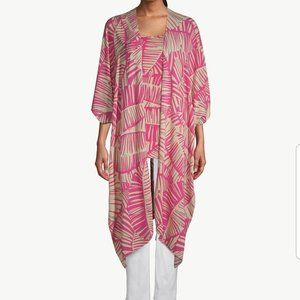 NWT Multi Fronds Kaftan Ruana